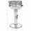 VidaXL Barbacoa de Carbón con Pedestal Acero Inoxidable