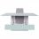 VidaXL Campana Decorativa 90cm B Blanco