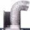 VidaXL Campana Decorativa 90cm B Blanco