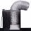 VidaXL Campana Decorativa 90cm D Negro
