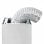 VidaXL Campana Decorativa 90cm Acero/Cristal