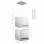 VidaXL Campana Decorativa de Isla 37cm D Acero Inoxidable