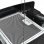 VidaXL Campana Decorativa de Isla 55cm D Cristal Negro
