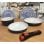 ECO-DE Granite Stone Set de 2 Sartenes + Cazo con Mango Extraible