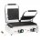 VidaXL Grill Double Nervuré 3600W 57x30.5x20cm