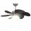 VidaXL Ventilador de Techo con Luz 39W Marrón Oscuro