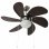 VidaXL Ventilador de Techo con Luz 39W Marrón Oscuro