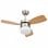 VidaXL Ventilador de Techo con Luz y Mando 39W Marrón Claro