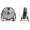 VidaXL Ventilador de Suelo Industrial 180W Negro