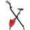 VidaXL Bicicleta Estática Magnética Plegable con Pulsómetro Negra/Roja