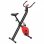 VidaXL Bicicleta Estática Magnética Plegable con Pulsómetro Negra/Roja
