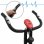 VidaXL Bicicleta Estática Magnética Plegable con Pulsómetro Negra/Roja