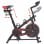 VidaXL Bicicleta Training com Sensores de Pulso Preta/Vermelha