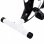 Cyclette VidaXL con nastro di resistenza bianco/nero