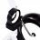 Cyclette VidaXL con nastro di resistenza bianco/nero