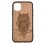 Funda de Búho en Madera Tallada para iPhone 11 Pro