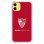 Funda Licencia Oficial Sevilla FC Monocromo Fondo Rojo para iPhone 11
