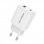 Dynasonic Cargador USB/USB-C 20W Blanco