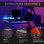 HomCom Mesa Gaming 120x66x76cm Negra