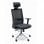 Chaise de bureau Euromof Nice avec appui-tête noir
