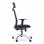 Chaise de bureau Euromof Nice avec appui-tête noir