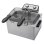 Friteuse ProfiCook PC-FR 1038 Double Compartiment 5L 3000W Fenêtre Inox