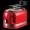 Ariete Moderna Grille-Pain 2 Tranches 815W Rouge