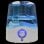 VidaXL Humidificador Ultrasónico 6L 30W