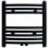 VidaXL Sèche-serviettes chauffant 480x480mm Noir