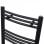 VidaXL Sèche-serviettes chauffant 480x480mm Noir