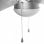 Tristar VE-5810 Ventilateur de Plafond avec Lumière 50W Argent