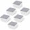 VidaXL Pack de 6 Spots LED Encastrables Blanc Chaud