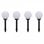 VidaXL Pack de 8 Lampes Solaires de Jardin LED 15cm