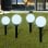 VidaXL Pack de 8 Lampes Solaires de Jardin LED 15cm