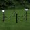 VidaXL Confezione da 4 Lanterne Solari a LED con Recinzione a Catena per Giardino