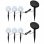 VidaXL Confezione da 6 Lampade LED Solari da Giardino