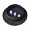 VidaXL Pack de 12 Spots Solaires LED pour Clôture de Jardin Noir