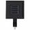 VidaXL Pack de 12 Spots Extérieurs LED Solaires Carrés Noirs