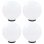 VidaXL Pack de 4 Lampes LED Sphériques E27 30cm