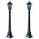 VidaXL Preston Lampe de Jardin E27 105cm Vert Foncé 2 Unités