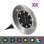 VidaXL Pack 8 Focos Solares LED RGB de Suelo