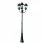 VidaXL Lampada da Giardino 3xE27 230 cm Verde Scuro/Nero