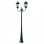 VidaXL Lampada da Giardino 2xE27 230 cm Verde Scuro/Nero