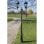 VidaXL Lampada da Giardino 2xE27 230 cm Verde Scuro/Nero