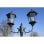 VidaXL Lampada da Giardino 2xE27 230 cm Verde Scuro/Nero