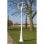 Lampada da giardino VidaXL 3xE27 215 cm Bianca