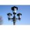 VidaXL Lampe de Jardin 3xE27 215cm Vert Foncé/Noir