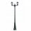 VidaXL Lampada da Giardino 2xE27 215 cm Verde Scuro/Nero