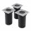 VidaXL Pack de 3 Spots de Sol Carrés pour Jardin GU10