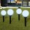 VidaXL Lampes d'allée de jardin 4 pcs LED 15 cm avec piquet